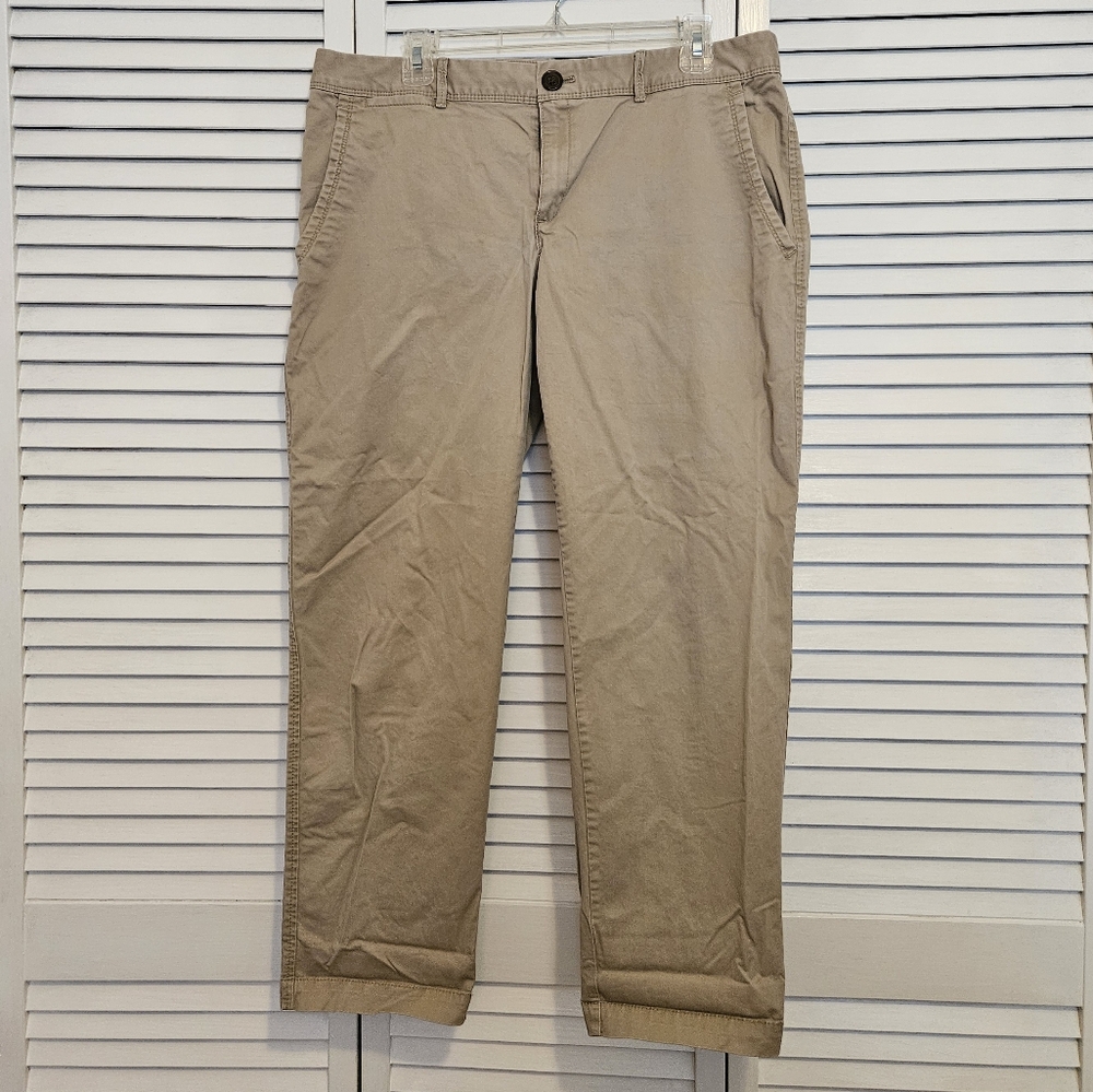 Banana Republic Khaki City Chino Pants Size 12